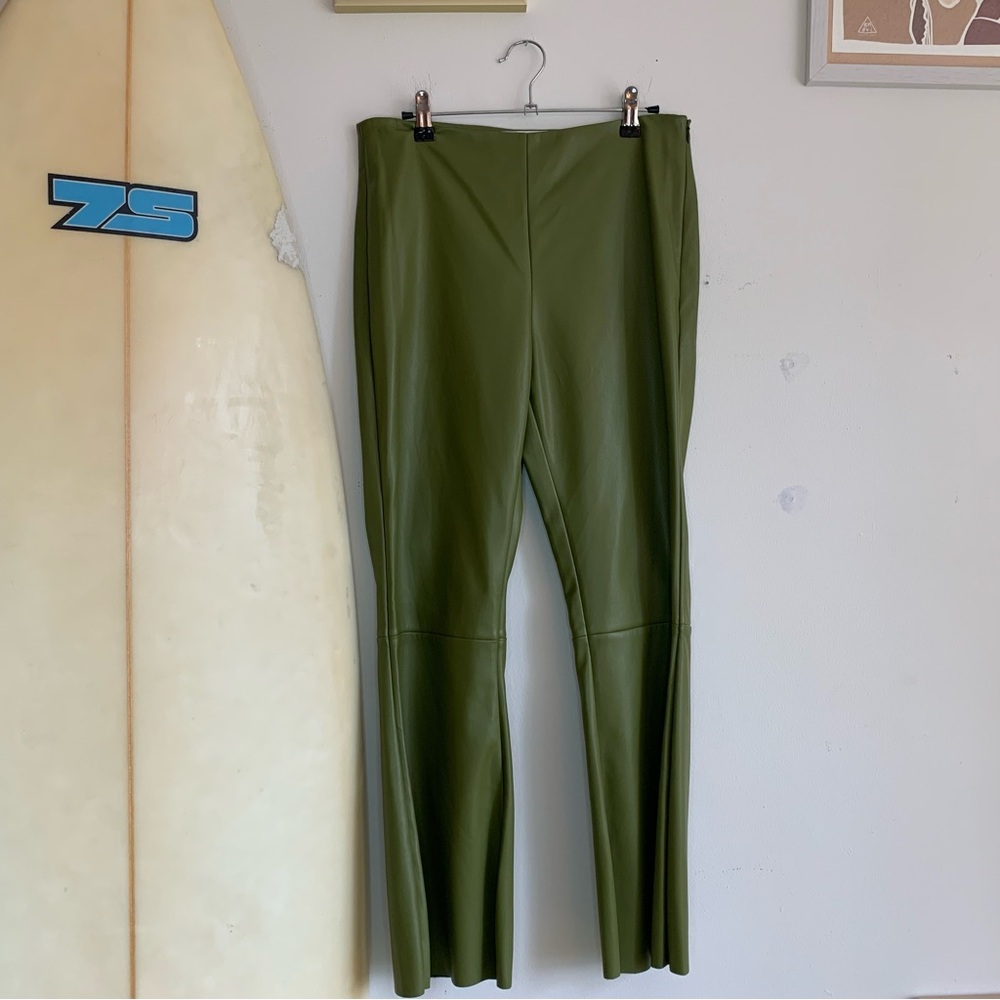 Rohe Women's Bootcut leather like trousers